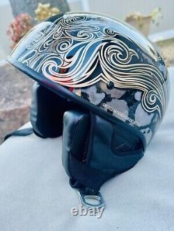 Harley Davidson Women's Tribal Bar & Shield Half Helmet Size Large/Ear Guards