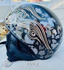 Harley Davidson Women's Tribal Bar & Shield Half Helmet Size Large/Ear Guards