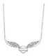 Harley-davidson Womens Necklace, Bar & Shield Crystal Winged, Silver Hdn0288