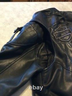 Harley Davidson Womens OLIVIA WOW Studded Bar&Shield Leather Jacket 97036-15VW