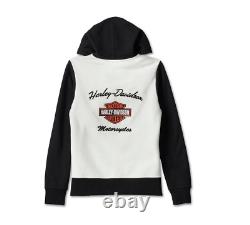 Harley Davidson Womens Special Bar & Shield Zip Hoodie Small 99050-23vw