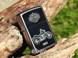 Harley Davidson Zippo Lighter 1984 FXST Softail V-Twin Bar and Shield