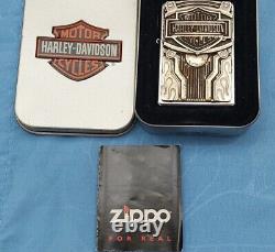Harley Davidson Zippo Lighter Surprise RIDE Flaming Bar & Shield Barret Smythe