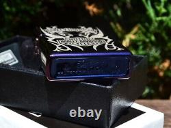 Harley Davidson Zippo Lighter Tribal Bar and Shield Purple Abyss RARE