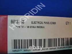 Harley Davidson dyna electrical panel cover bar & shield wide glide fxr 66318-98