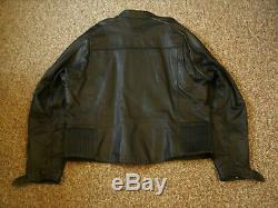 Harley Embossed Spell-Out / Bar & Shield Leather Jacket Mens Size XL 97009-04VM