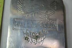 Harley Shovelhead tank panel dash console Winged Bar Shield old vintage EP20826