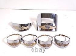 Harley Sportster Lens Visor Lid Set Chrome Bar Shield Gold Eagle Wings