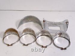 Harley Sportster Lens Visor Lid Set Chrome Bar Shield Gold Eagle Wings