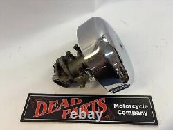 Harley Zenith stock carb carburetor with Bar & Shield cover