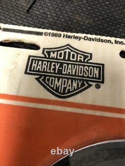 Harley chrome primary derby cover Bar & Shield medallion 25455-85 NOS FXR FXD FX