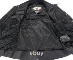 Harley davidson mens jacket 2XL black hi vis reflective armor hydration pockets