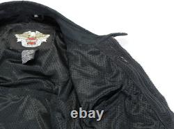 Harley davidson mens jacket 2XL black hi vis reflective armor hydration pockets