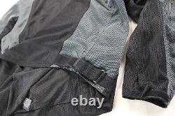 Harley davidson mens jacket L black gray orange mesh Bar Shield Pre-Luxe Stock