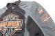 Harley Davidson Mens Jacket L Black Mesh Stock Pre Luxe Bar Shield Gray Orange