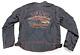 Harley Davidson Mens Jacket M Black Mesh Bar Shield Riding Armor Pockets Hdmc