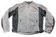 Harley Davidson Mens Jacket M Gray Black Mesh Bar Shield Riding Reflective