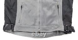 Harley davidson mens jacket M gray black mesh bar shield riding reflective