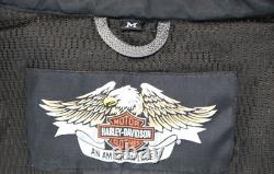 Harley davidson mens jacket M gray black mesh bar shield riding reflective