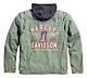 Harley Davidson Mens Jacket M Green Cotton Long Way #1 Hoodie Liner 1903 Bar Zip