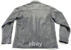 Harley davidson mens leather shirt jacket M Killswitch perforated black snap bar