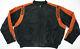 Harley Davidson Racing Jacket Xl Nylon Black Orange Bar Shield 97068-00v Zip