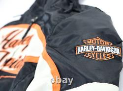 Harley davidson womens functional jacket S black hoodie armor pockets vents bar