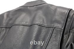 Harley davidson womens jacket L black leather Stock bar shield classic basic nwt