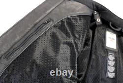 Harley davidson womens jacket L black leather armor hoodie liner soft bar shield
