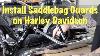Install Saddlebag Guard Crash Bars On Harley Davidson Biker Motorcycle Podcast