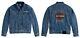 Jeans Jacke Harley-davidson Bar & Shield Denim Herren Blau Gr. Xl