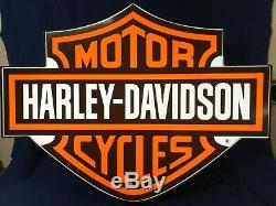 Large Harley Davidson Bar and Shield Lighted Sign