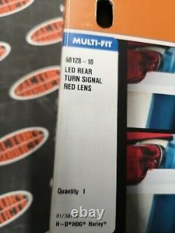 Led Rear Turn Signal Red Lens Bar Shield Flstc Touring Ultra Bagger 68128-10