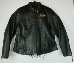 MINTHarley Davidson Black Bar and Shield Leather Motorcycle Jacket Women's 1W
