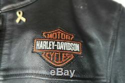 MINTHarley Davidson Black Bar and Shield Leather Motorcycle Jacket Women's 1W
