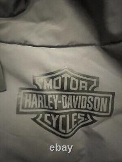 Men's 2X-Large Harley Davidson Men's Bar & Shield Hooded Puffer Blackened Pearl