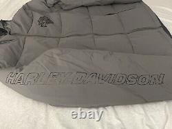 Men's 2X-Large Harley Davidson Men's Bar & Shield Hooded Puffer Blackened Pearl