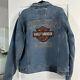 Men's Bar & Shield Logo Denim Jacket- New