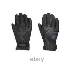 Men's Bar & Shield Logo Leather & Mesh Gloves 98362-17EM