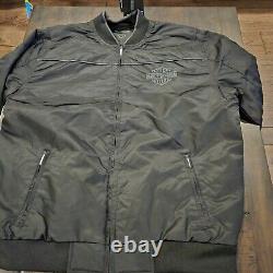 Men's HARLEY-DAVIDSON Classic Bar & Shield Jacket bomber Size Large LG L Black