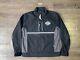 Men's Harley Davidson Bar & Shield Soft Shell Black Woven Jacket Size Xl New