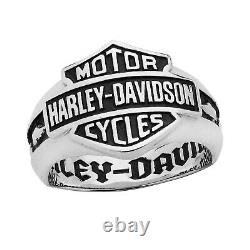 Men's Harley-Davidson Heavy Bar and Shield Ring Sterling Silver 1 / HDR00195