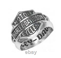 Men's Harley-Davidson Heavy Bar and Shield Ring Sterling Silver HDR0195
