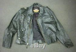 Mens Harley Davidson Bar And Shield Medium Med M Leather Coat Jacket