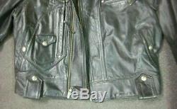 Mens Harley Davidson Bar And Shield Medium Med M Leather Coat Jacket
