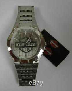 Mens Harley-Davidson Bulova Bar & Shield Signature Collection Watch 76A134 w Box