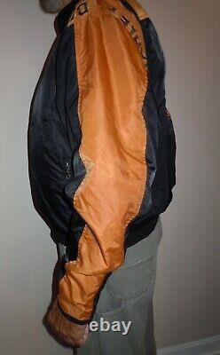 Mens Harley Davidson jacket Bar & Shield Orange and Black sz L