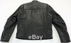 Mens Harley Davidson leather jacket 2XL Stock 98112-06VM black bar shield zip