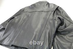 Mens Harley Davidson leather jacket 3XL Stock 98112-06VM black bar shield zip