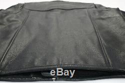 Mens Harley Davidson leather jacket L Stock 98112-06VM black bar shield zip